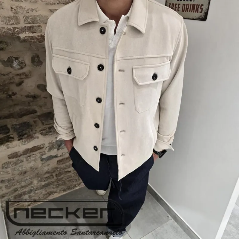 GIUBBINO OVERSHIRT 0022 BEIGE