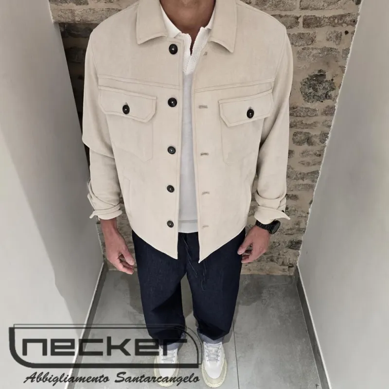 GIUBBINO OVERSHIRT 0022 BEIGE