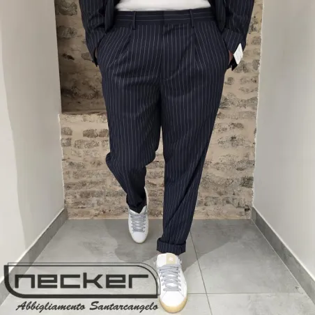 PANTALONE ABITO 0005 BLUE