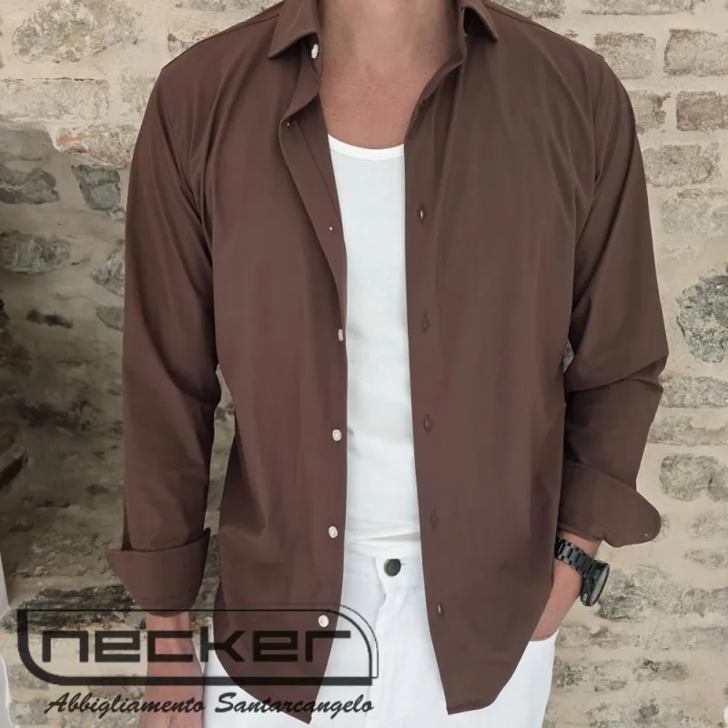 CAMICIA ADAM 900 MARRONE COL 162