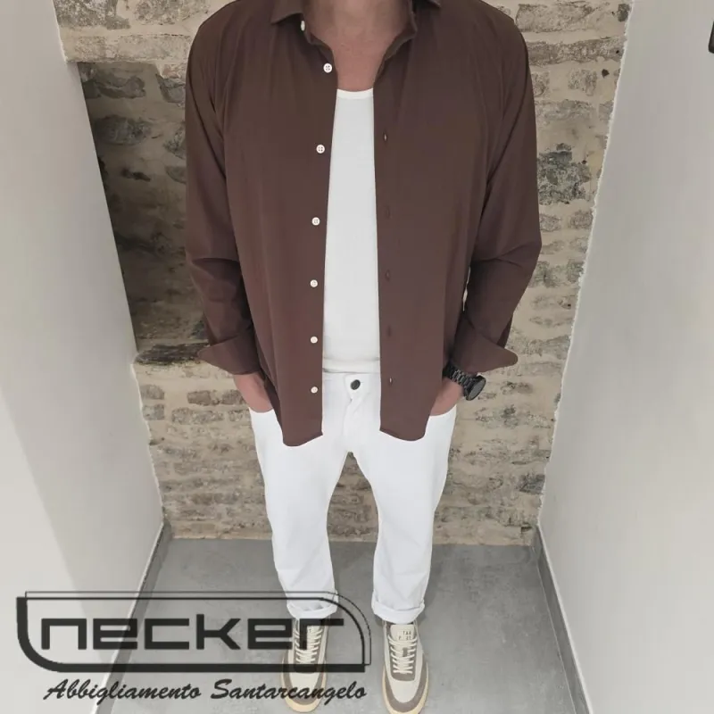 CAMICIA ADAM 900 MARRONE COL 162