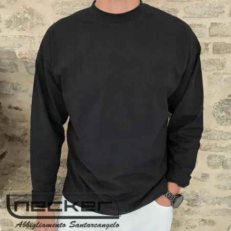 T-SHIRT MANICA LUNGA 77 NERO